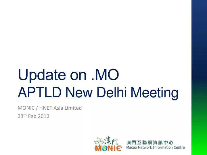 update on m o aptld new delhi meeting
