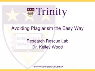 Avoiding Plagiarism the Easy Way