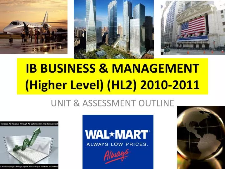 ib business management higher level hl2 2010 2011