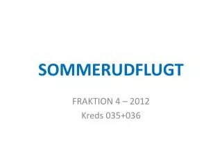 sommerudflugt