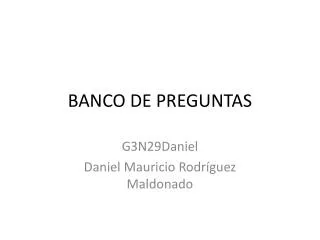 banco de preguntas