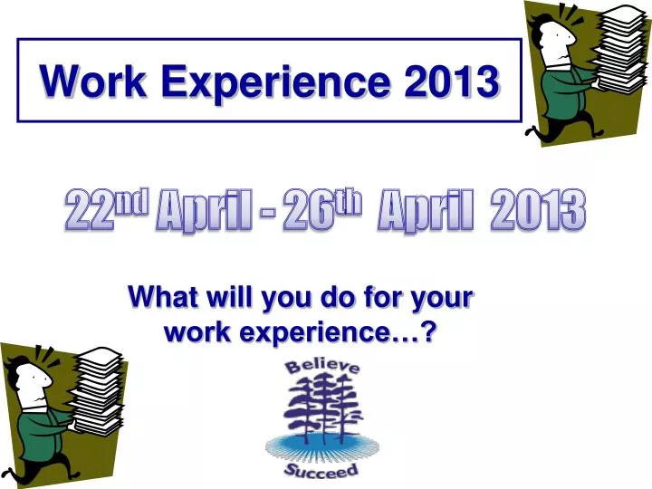 work experience 2013