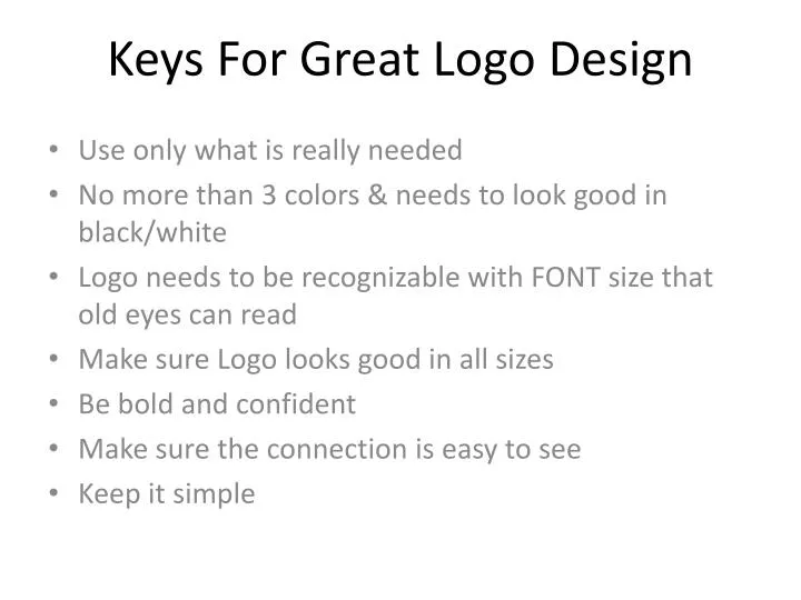 keys for great logo design