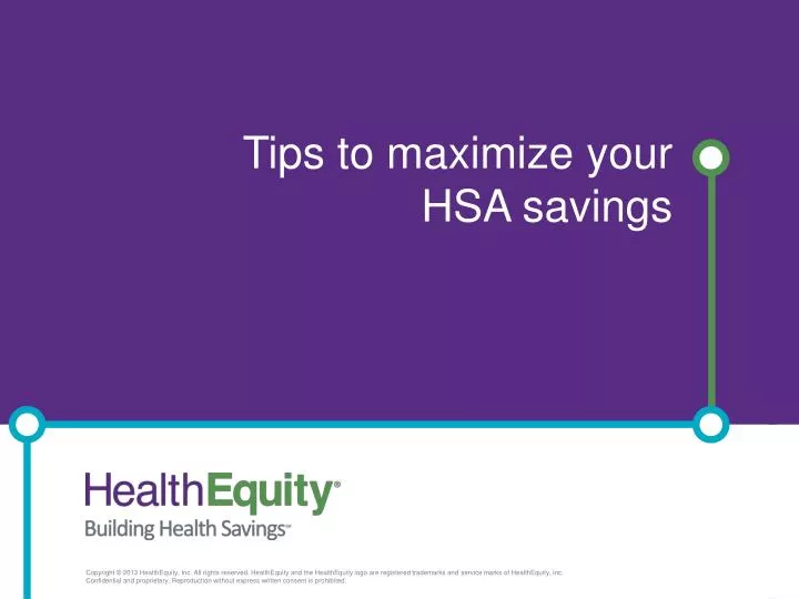 tips to maximize your hsa savings