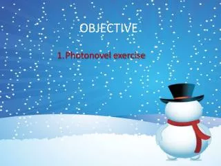 Photonovel exercise