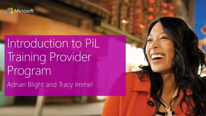 introduction to pil training provider program
