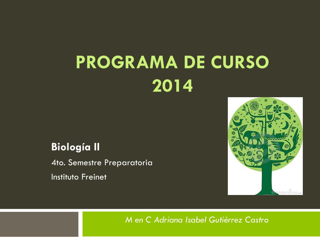 PPT - PROGRAMA DE CURSO 2014 PowerPoint Presentation, free download ...