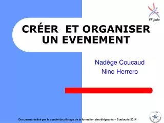 cr er et organiser un evenement