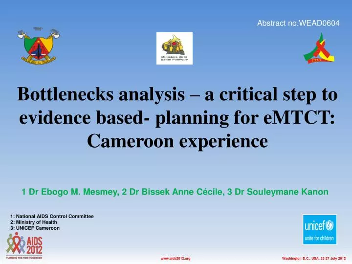 bottlenecks analysis a critical step to evidence based planning for emtct cameroon experience
