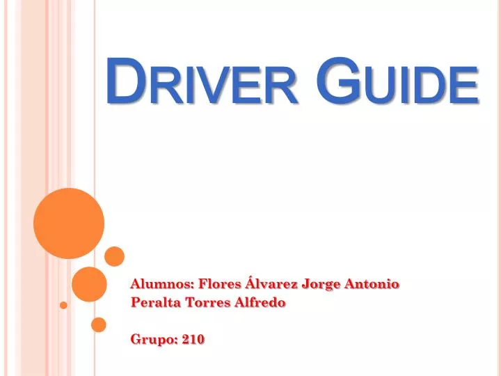 driver guide