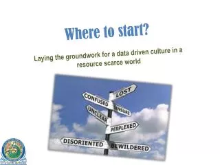 Where to start? Laying the groundwork for a data driven culture in a resource scarce world