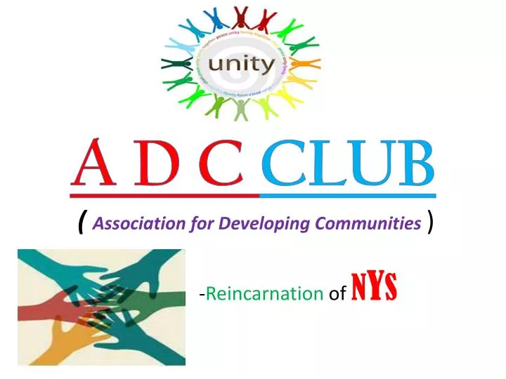 a d c club association for developing communities