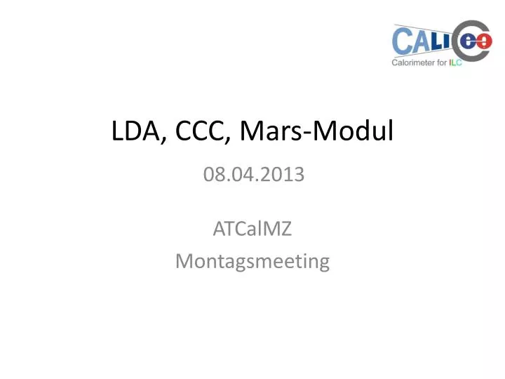 lda ccc mars modul