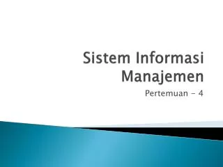 sistem informasi manajemen