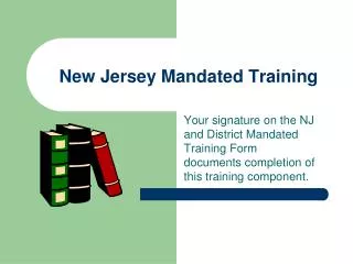 New Jersey Mandated Training