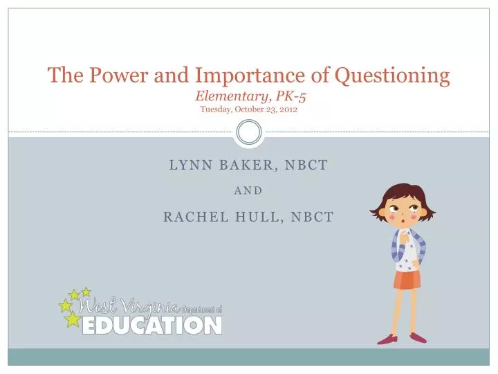 the power and importance of questioning elementary pk 5 tuesday october 23 2012