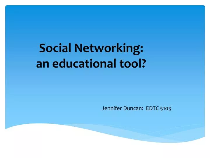 social networking an educational tool