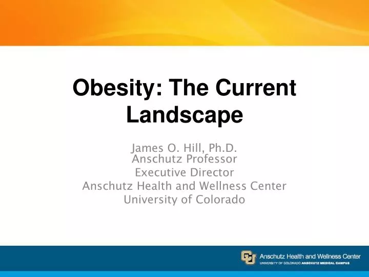 obesity the current landscape