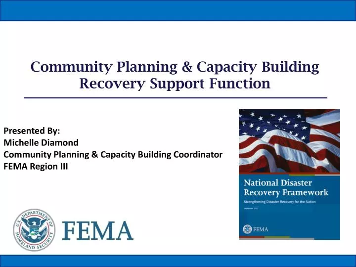 community planning capacity building recovery support function