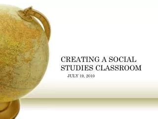 creating a social studies classroom