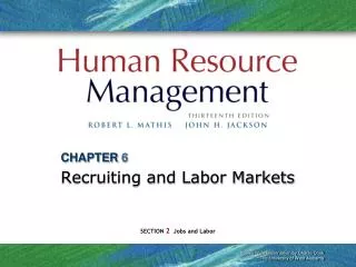 CHAPTER 6 Recruiting and Labor Markets