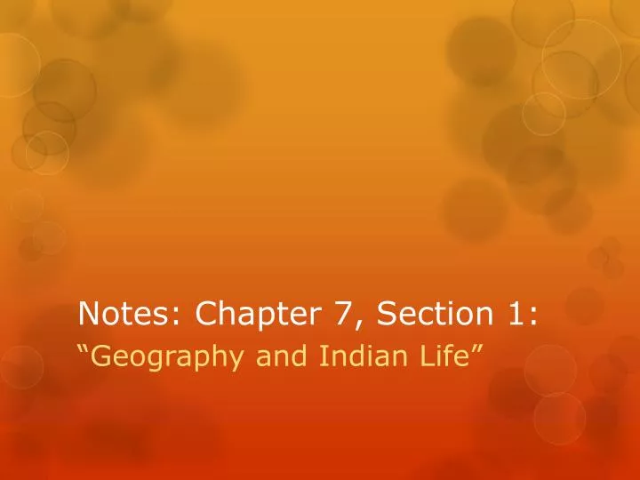 notes chapter 7 section 1