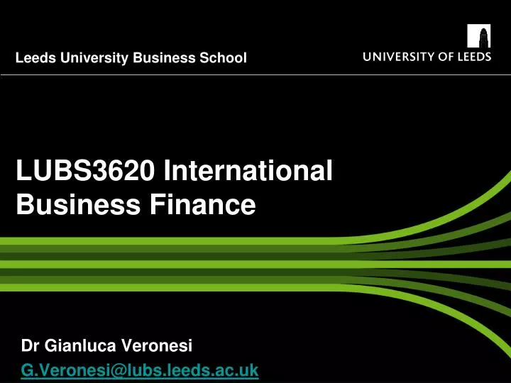 lubs3620 international business finance