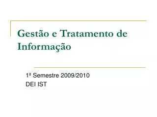 1 semestre 2009 2010 dei ist