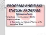 Comprehensive English Language Program at the International School - slide 1