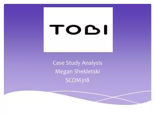Case Study Analysis Megan Shekletski SCOM318