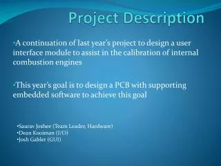 Project Description