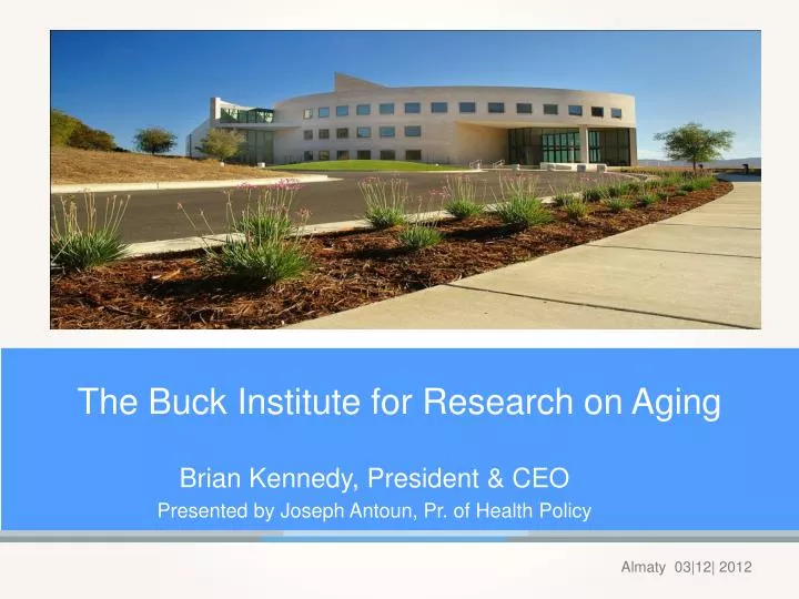 the buck institute for research on aging
