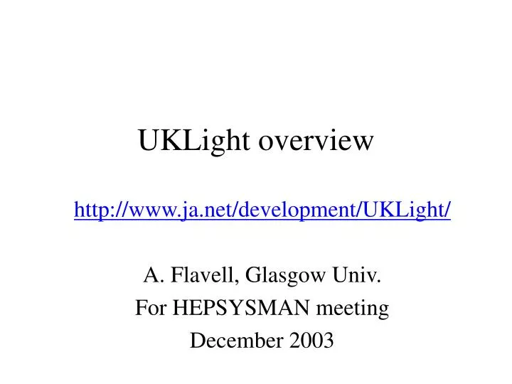 uklight overview