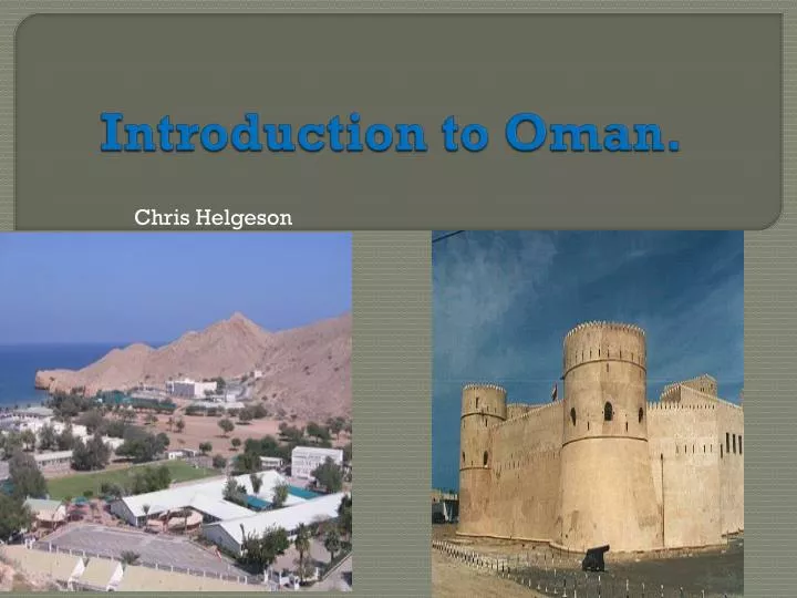 introduction to oman