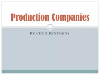 Production Companies