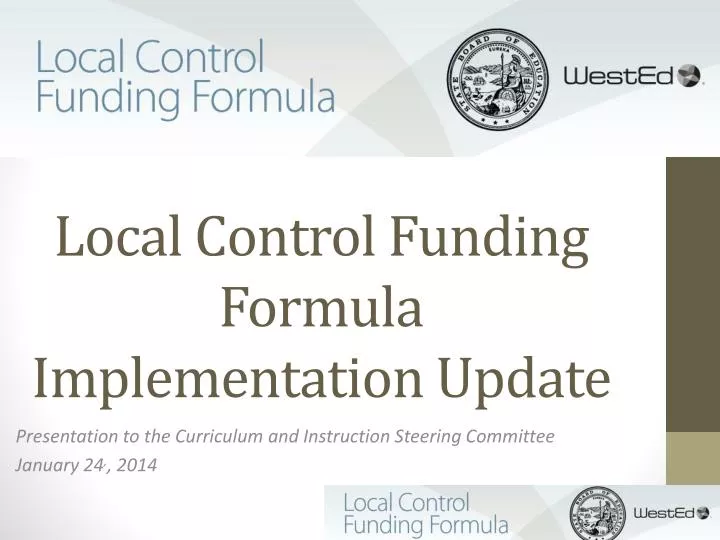 local control funding formula implementation update