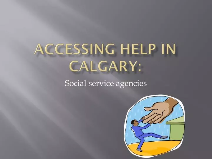 accessing help in calgary