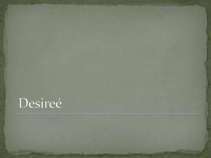 desire