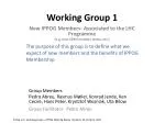 Working Group 1 - slide 1