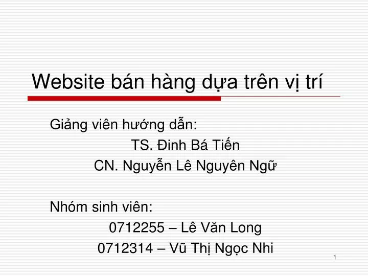 website b n h ng d a tr n v tr