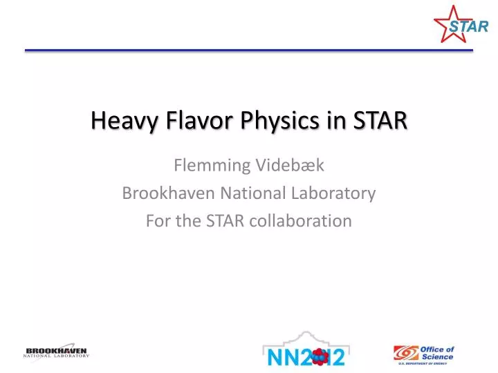 heavy flavor physics in star