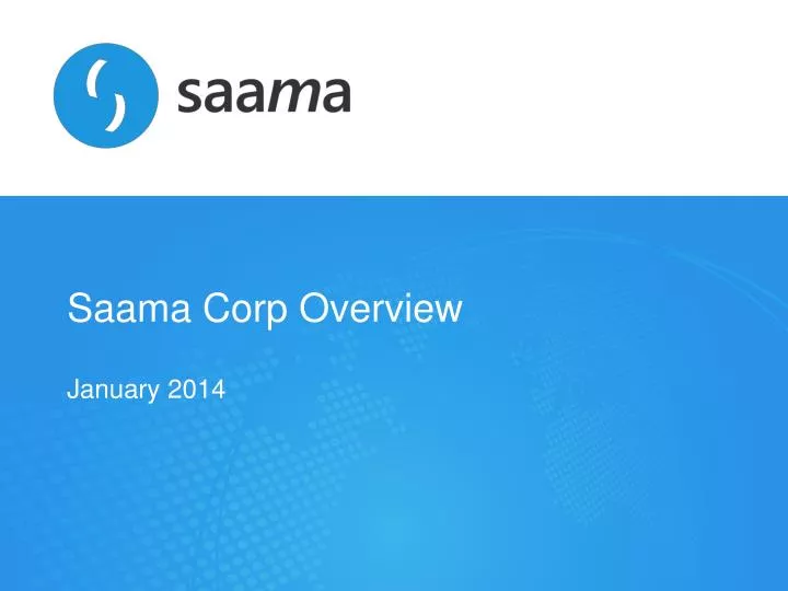 saama corp overview
