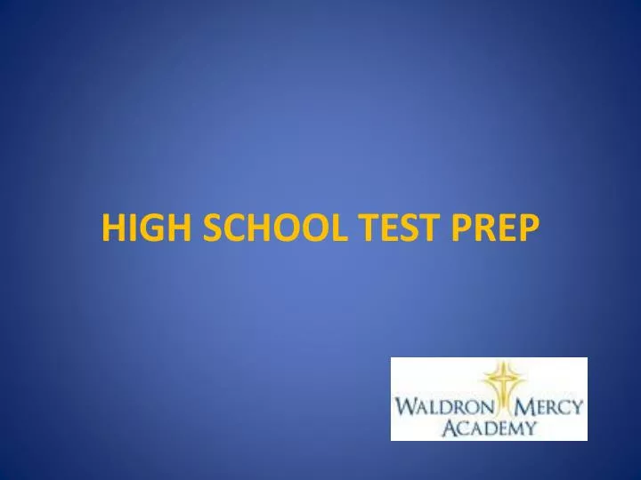 high school test prep