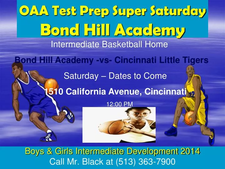 oaa test prep super saturday bond hill academy