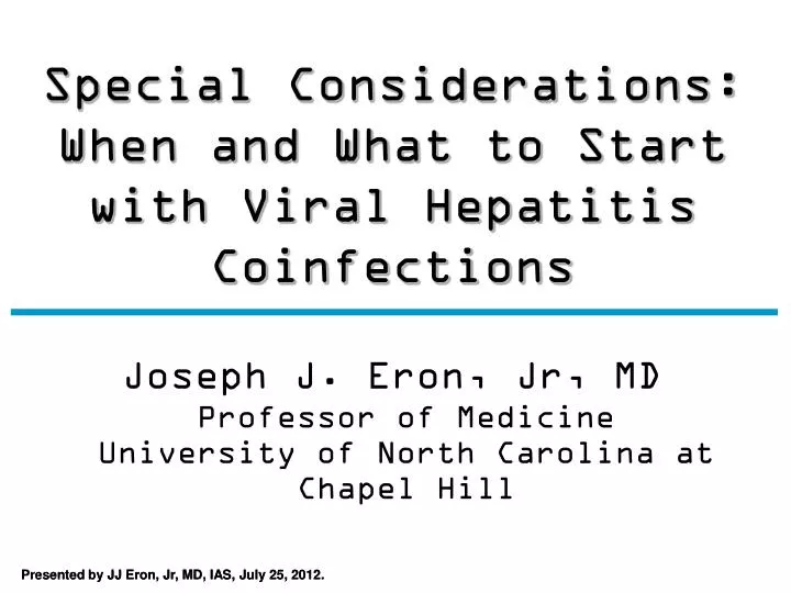special considerations when and what to start with viral hepatitis coinfections