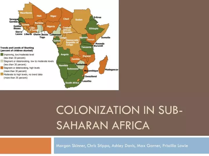 colonization in sub saharan africa