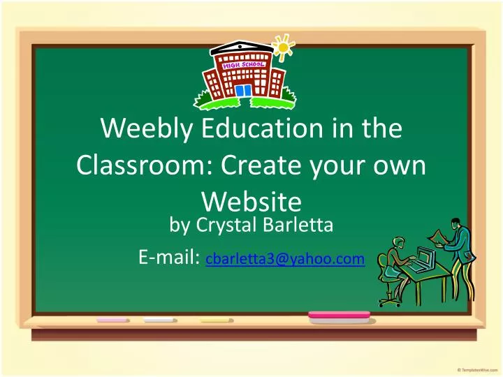weebly education in the classroom create your own website
