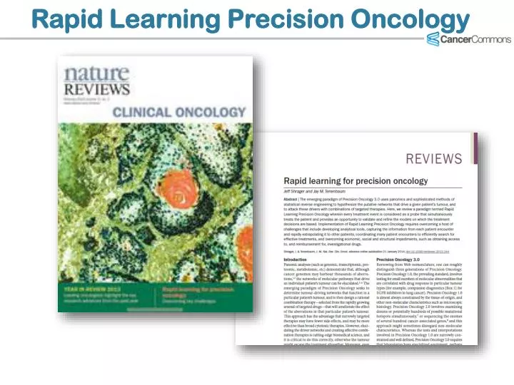 rapid learning precision oncology