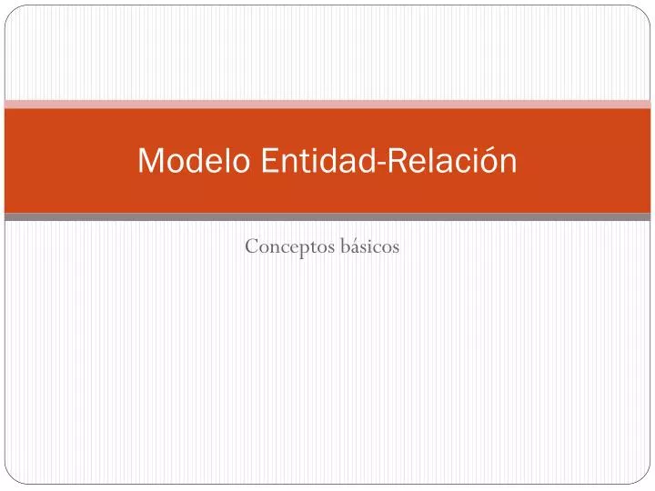 modelo entidad relaci n