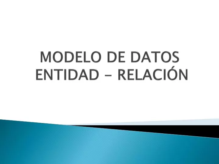 modelo de datos entidad relaci n